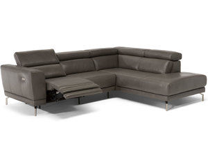 Tranquillita C106 Leather Power Reclining Sectional (Made to order leathers)
