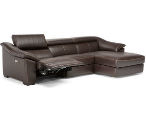 Emozione C072 Leather Power Headrest Power Reclining Sectional (Made to order leathers)