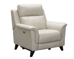 Kester Leather Power Headrest Power Recliner (Cream) In stock