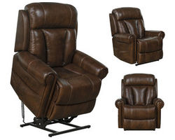 Lyndon Leather Power Headrest - Power Lumbar - Power Reclining Lift Chair (350 lbs.) In stock