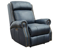 Blair Big &amp; Tall Leather Power Headrest Power Recliner (Blue) In stock