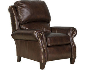 Churchill Leather Recliner in Double Fudge