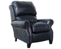 Churchill Leather Recliner (Blue) In stock