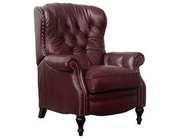 Kendall All Leather Recliner (Wine) In stock