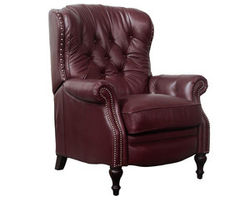 Kendall All Leather Recliner in Wine