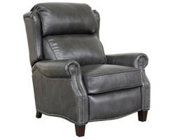 Meade Leather Recliner in Gray