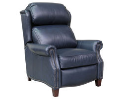 Meade Leather Recliner (Shoreham Blue) In stock