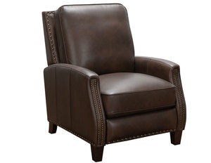 Melrose Leather Recliner in Walnut