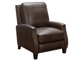 Melrose Leather Recliner (Walnut) In stock