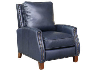 Melrose Leather Recliner in Blue