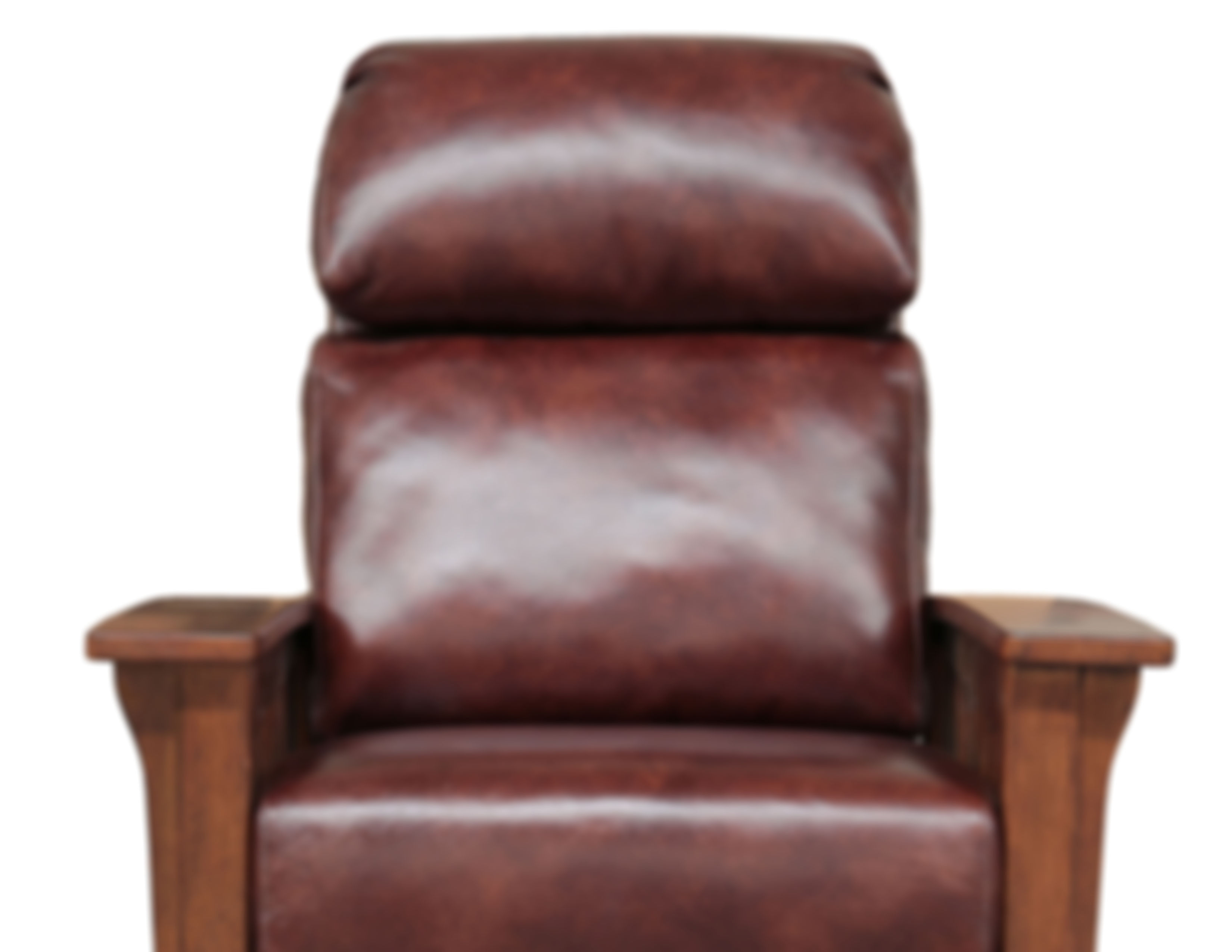 Mission Leather Recliner In Fudge, Mission Leather Recliner