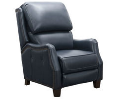 Morrison Big &amp; Tall Leather Recliner in Blue