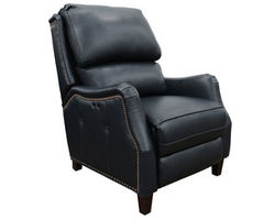 Morrison Big &amp; Tall Power Leather Recliner in Blue