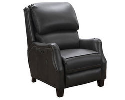 Morrison Big &amp; Tall Power Leather Recliner in Graphite