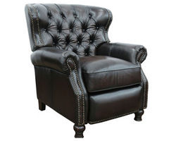 Presidential Leather Recliner in Coffee