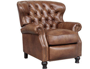 Presidential Leather Recliner in Tawny