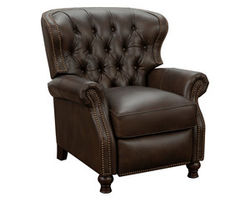Presidential Leather Recliner in Fudge