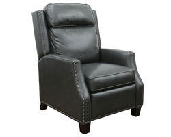 Van Buren Leather Recliner (Gray) In stock