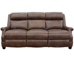 Warrendale Leather Power Headrest Power Reclining Sofa in Cognac