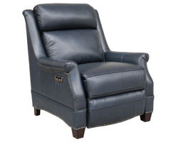 Warrendale Leather Power Headrest Power Recliner (Blue) In stock