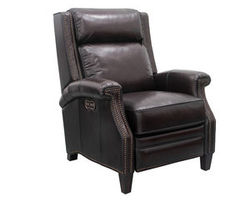 Barrett Leather Power Headrest Power Recliner in Coffee