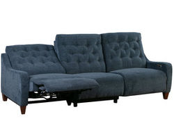Chelsea 3 Piece Power Reclining Sectional in Willow Blue