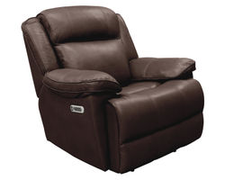 Eclipse Leather Power Headrest Power Recliner Brown (In stock - Fast shipping)