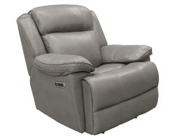 Eclipse Leather Power Headrest Power Recliner Heron (In stock - Fast shipping)
