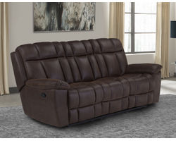 Goliath 85" Double Reclining Sofa Brown (In Stock- Fast Free Shipping)