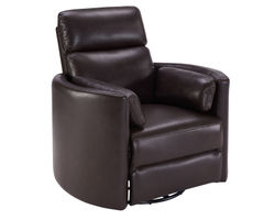 Radius FreeMotion Cordless Power Swivel Glider Recliner (Battery Operated) in Burgundy Leather (In stock - Fast shipping)