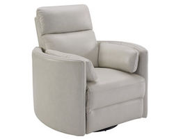 Radius FreeMotion Cordless Power Swivel Glider Recliner (Battery Operated) in Ivory Leather