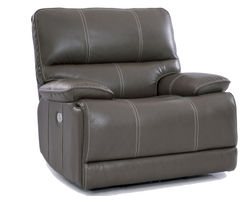 Shelby Haze Power Headrest Power Recliner (Leather like fabric)