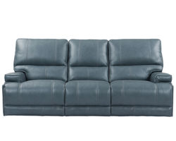 Whitman 89" FreeMotion Cordless Power Reclining Sofa (Battery Operated) Azure (In stock - Fast shipping)