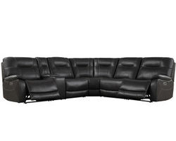 Axel Power Headrest Power Reclining Sectional in Ozone (In stock - Fast shipping)