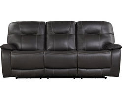 Axel Power Headrest Power Reclining Sofa in Ozone (Leather like fabric)
