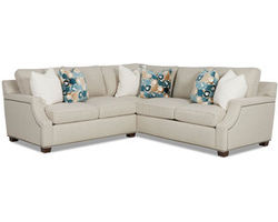 Kash Stationary Sectional with Down Cushions (Made to order fabrics)