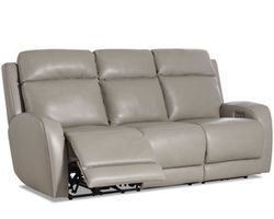 Aurora Leather Power Headrest Power Reclining Sofa (Made to order leathers)