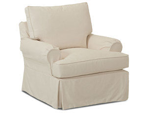 Carolina Slipcover Chair with Down Cushions (Made to order fabrics)