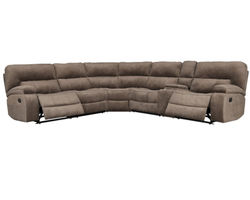 Chapman Six Piece Reclining Sectional Kona (In stock - Fast shipping)