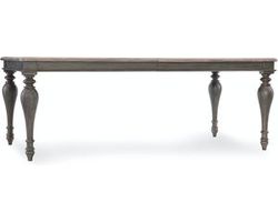 Arabella Rectangle Leg Dining Table w/2-20 in leaves