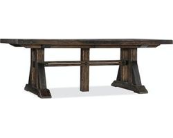 Roslyn County Trestle Dining Table w/2 - 21in leaves