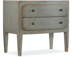 Ciao Bella Two-Drawer Nightstand- Speckled Gray