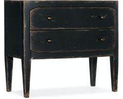 Ciao Bella Two-Drawer Nightstand- Black