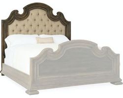 Hill Country Fair Oak King Size Upholstered Headboard