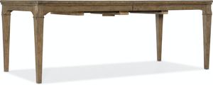 Montebello 82in Rectangle Dining Table w/ 1-20in leaf (Brown)