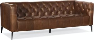 Nicolla 84&quot; Leather Stationary Sofa