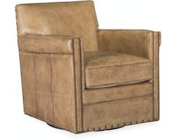 Potter Swivel Club Chair (Brown)