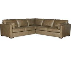 Romiah 3-Piece Leather Stationary Sectional