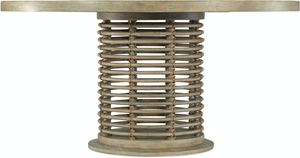 Surfrider 60in Rattan Round Dining Table