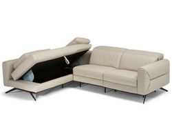 Patto C220 Leather Sectional with Storage Corner
